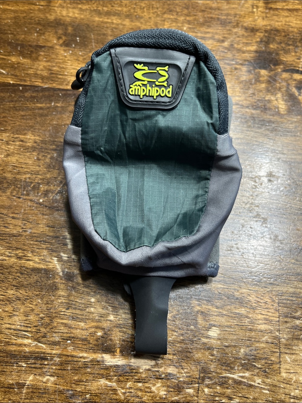 Green and Gray Running Waist Pouch water bottle sleeve